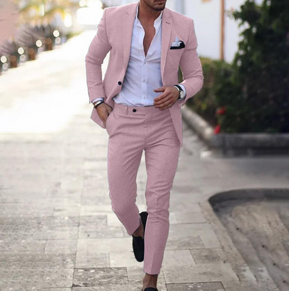 Men's Suit Two-Piece Custom Made Blazer Trousers