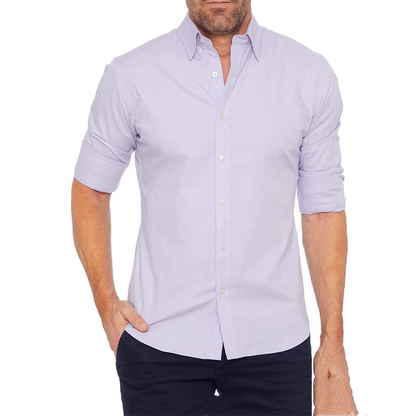 Men's Modern Button-Down Suit Shirt