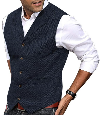 Men's Vest Elegant Sleeveless Fashion