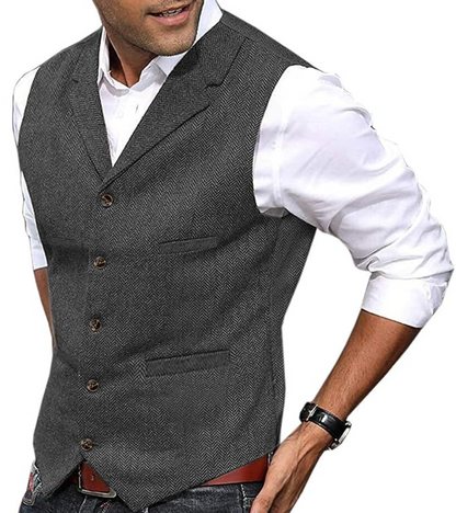 Men's Vest Elegant Sleeveless Fashion