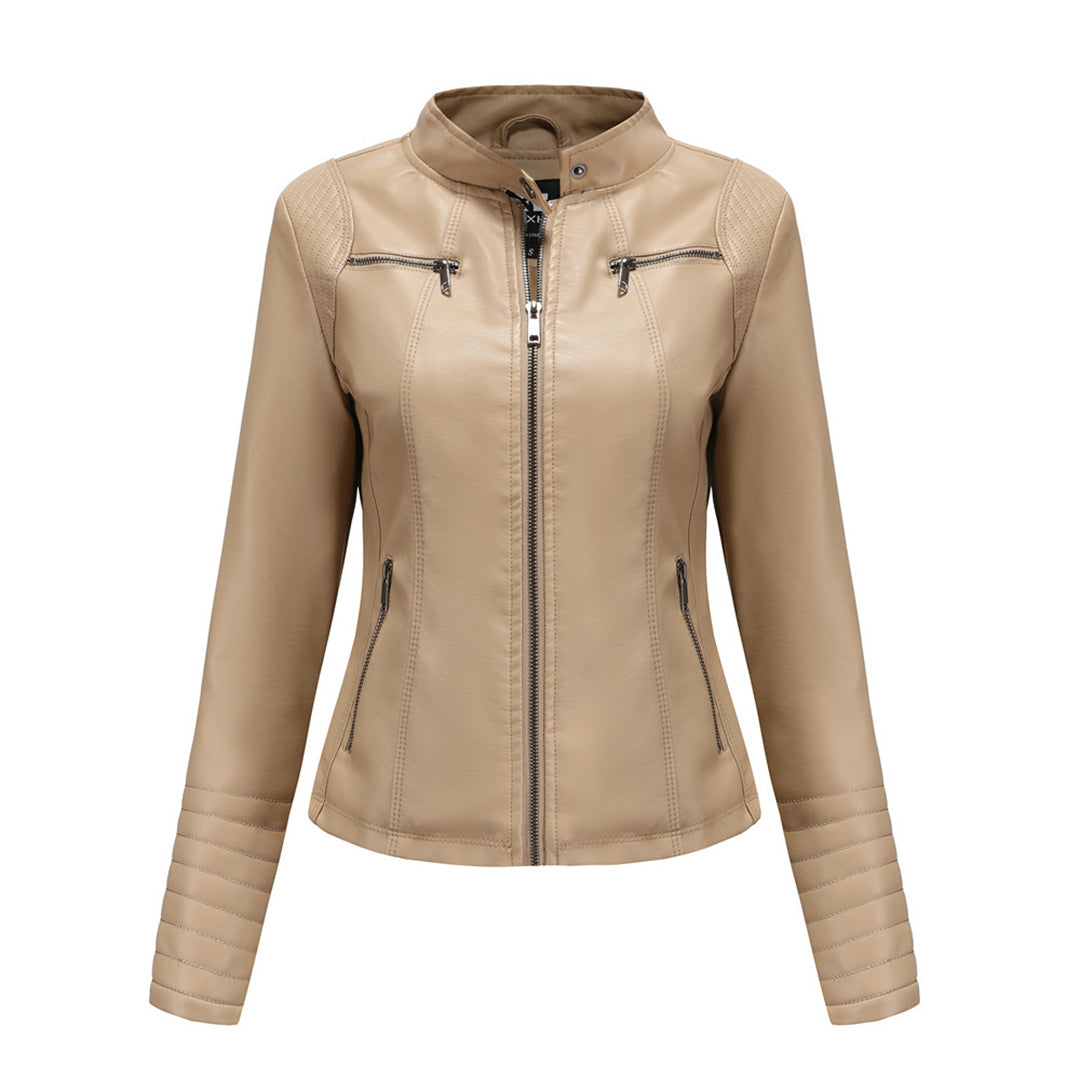 Autumn Leather Jacket Women Trendy Design