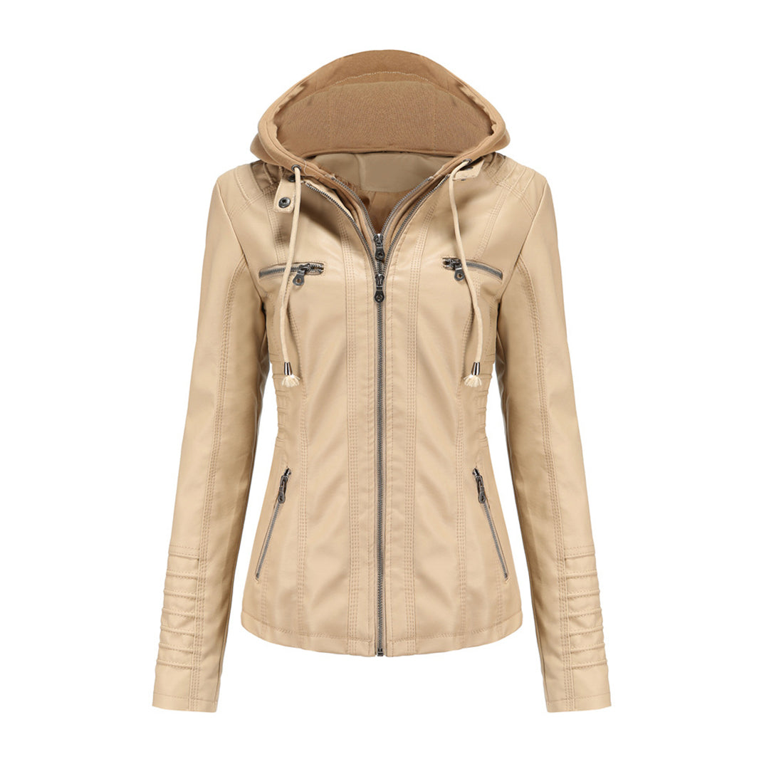 Autumn Leather Jacket Trendy Women's Style