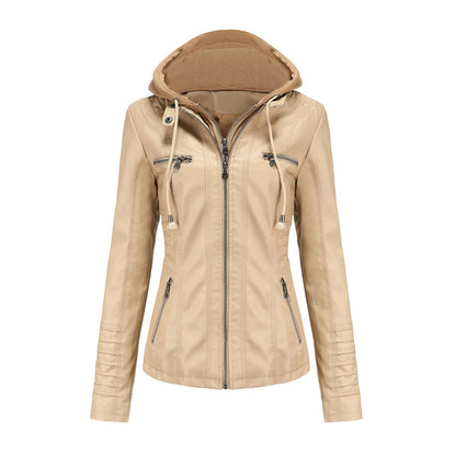 Autumn Leather Jacket Trendy Women's Style