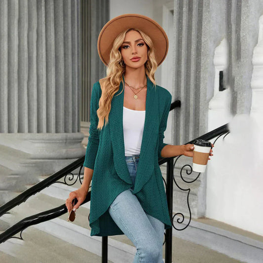 Damen Cardigan Langarm Herbst Chic - IdealeKleiden