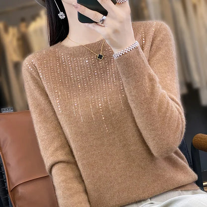 Glitter Pullover for Women Warm Fashionable