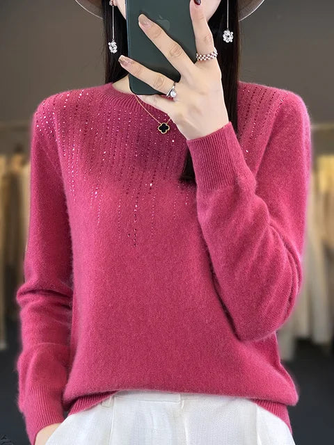 Glitter Pullover for Women Warm Fashionable