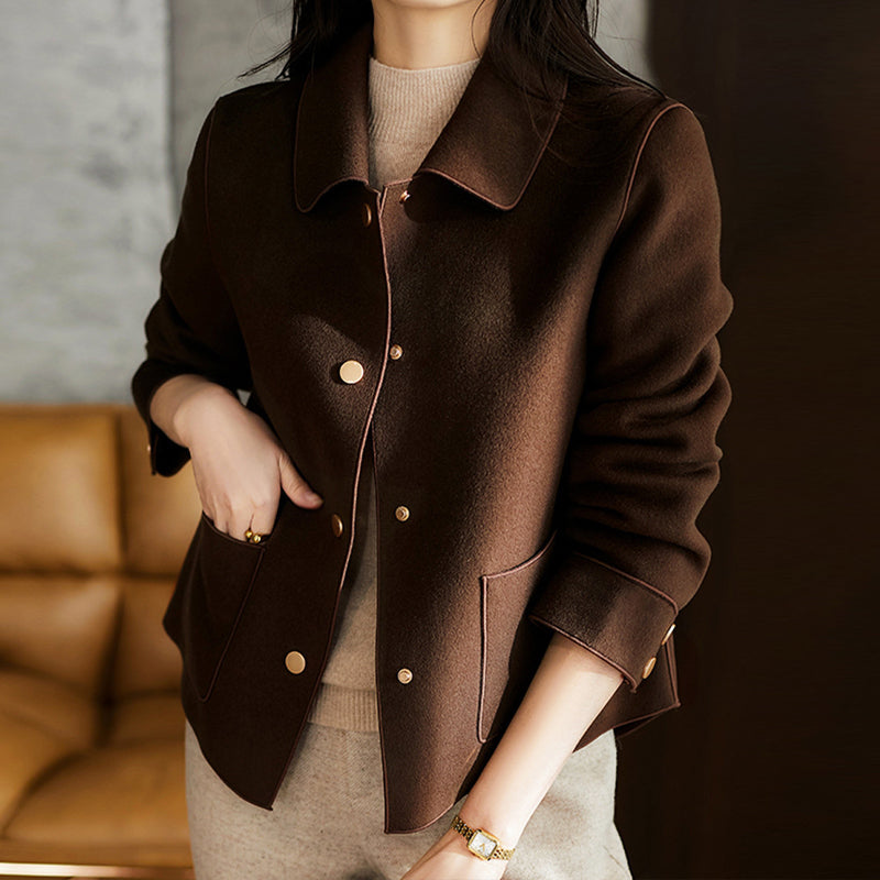 Practical men's jacket - Button-up top with chest pockets