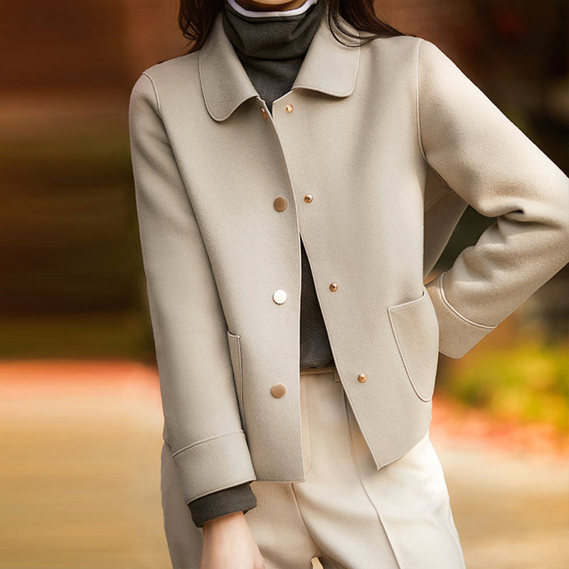 Practical men's jacket - Button-up top with chest pockets