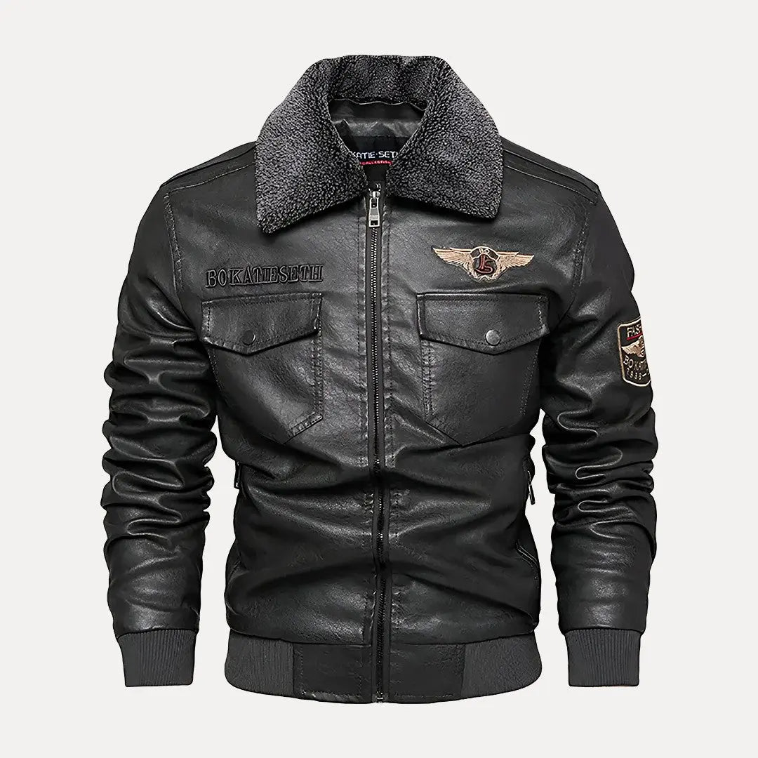 Elegant Leather Jacket Traditional