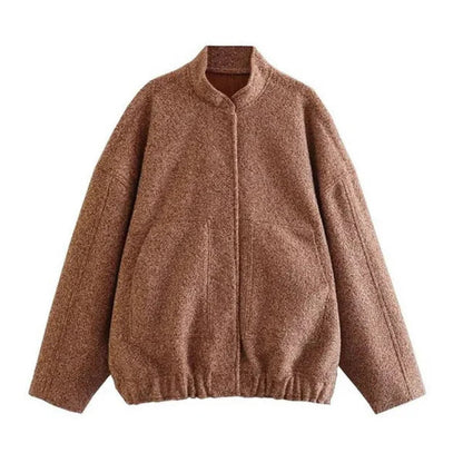 Oversize Women's Bomber Jacket Style