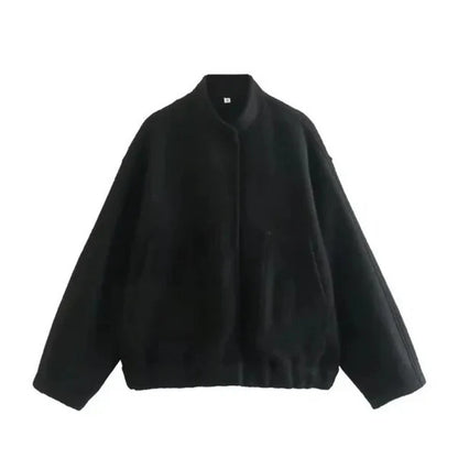 Oversize Women's Bomber Jacket Style