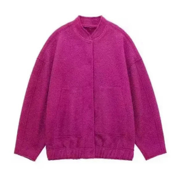 Oversize Women's Bomber Jacket Style