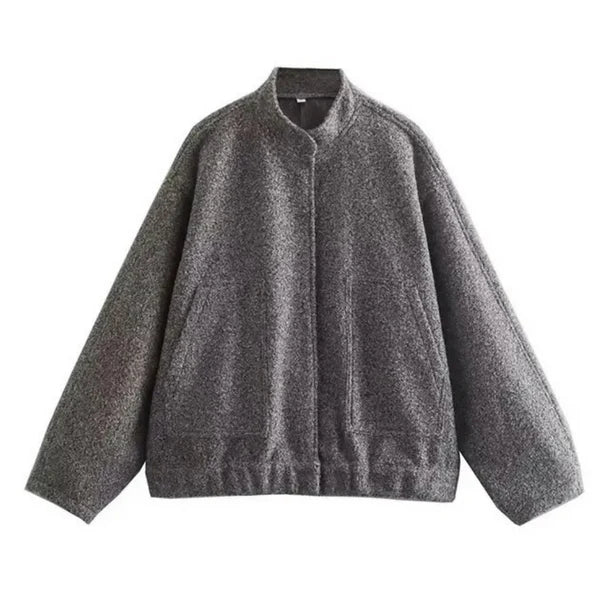 Oversize Women's Bomber Jacket Style