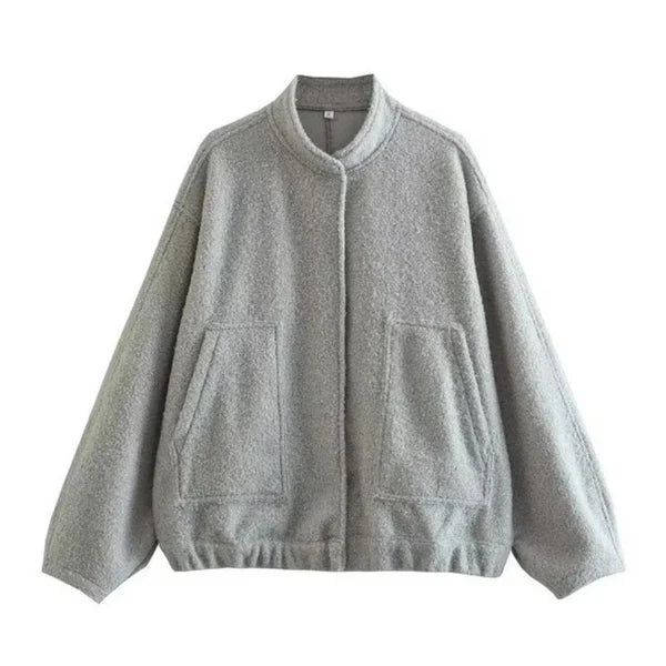 Oversize Women's Bomber Jacket Style