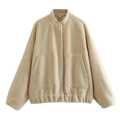 Oversize Women's Bomber Jacket Style