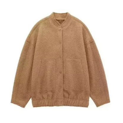 Oversize Women's Bomber Jacket Style