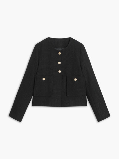 Stylish Tweed Jacket Elegant Design