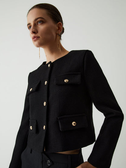 Stylish Women's Tweed Jacket