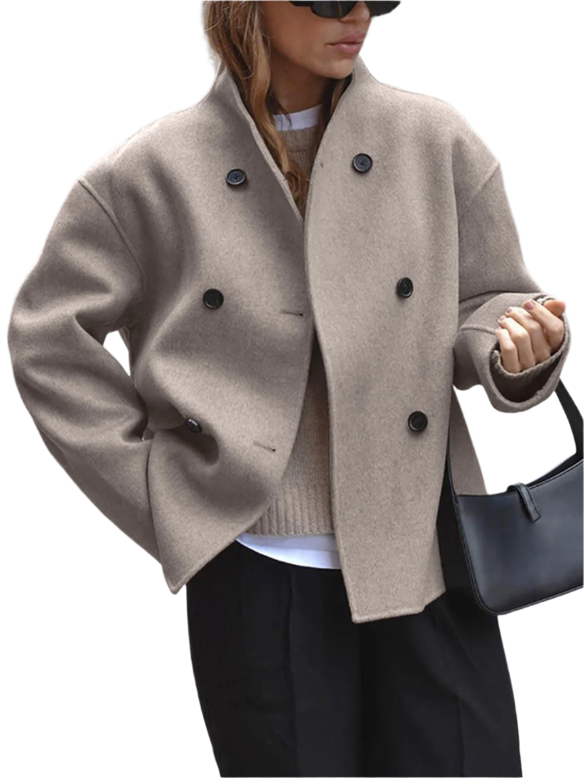 Elegant Women's Coat Timeless Wool Blend