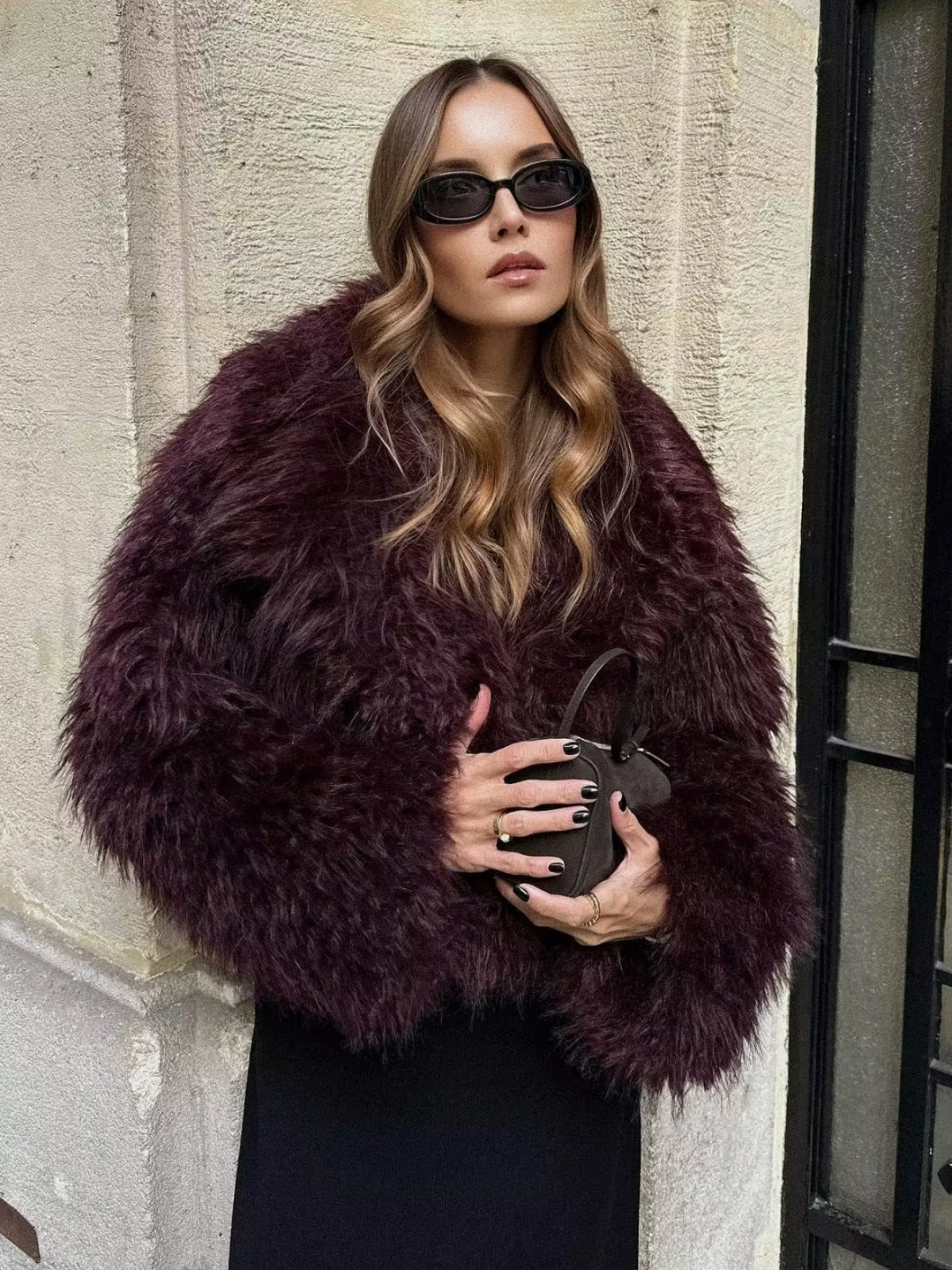 Soft Faux Fur Jacket Short Fashionable