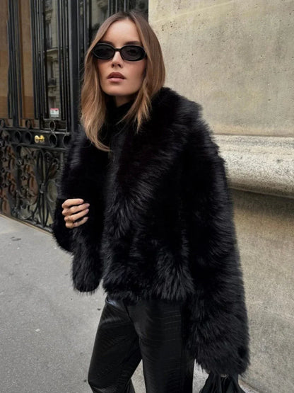 Women's Oversize Faux Fur Jacket
