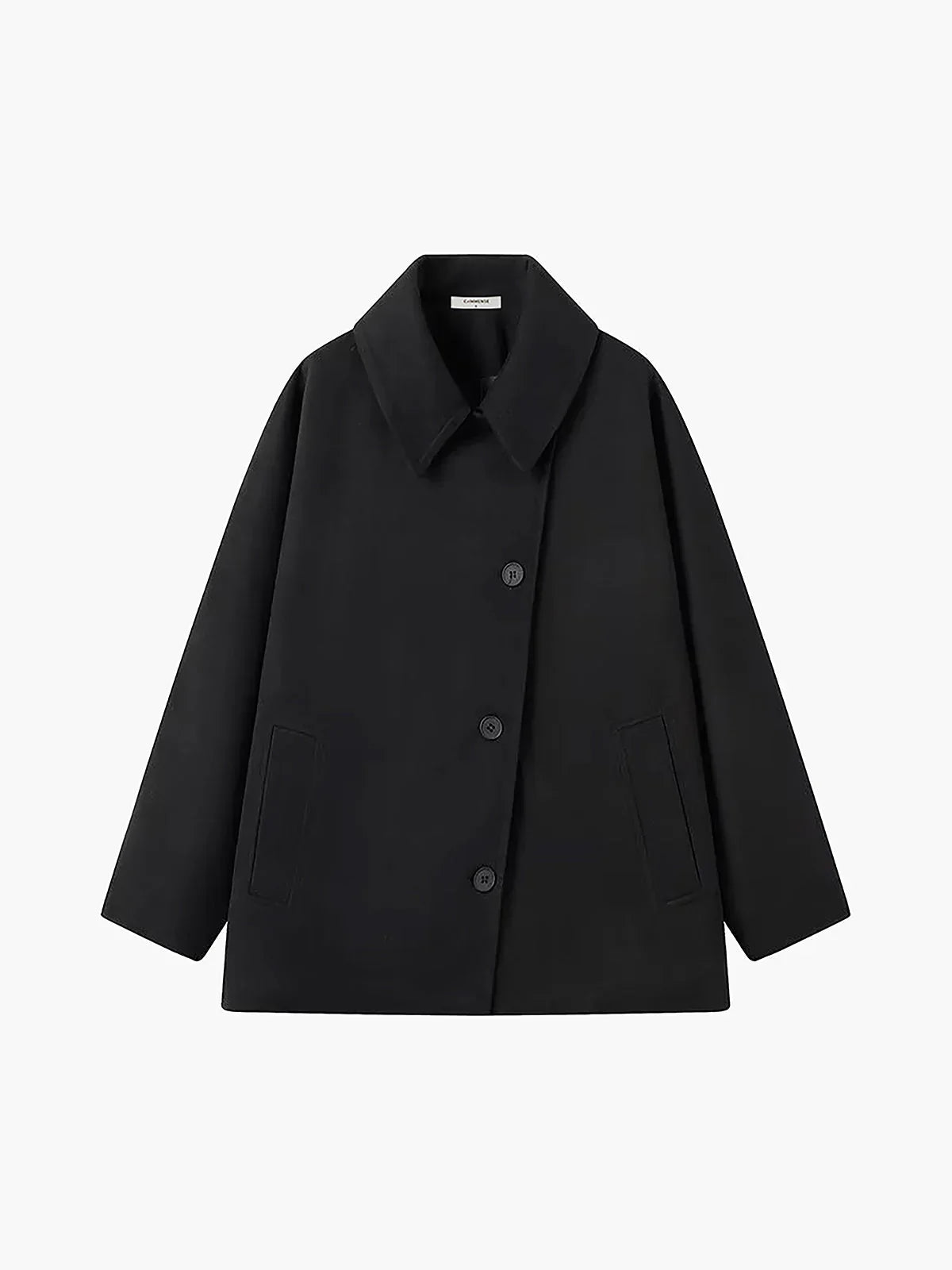 Oversize Women's Coat Buttons - Trendy Winter Coat