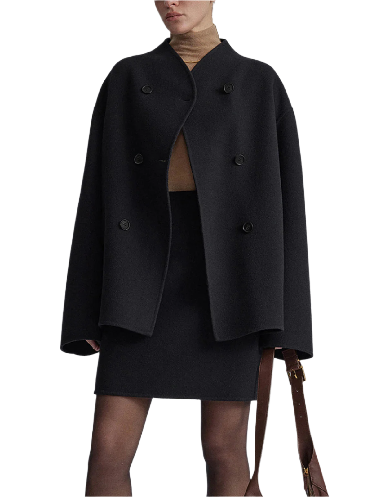 Elegant Women's Coat Timeless Wool Blend