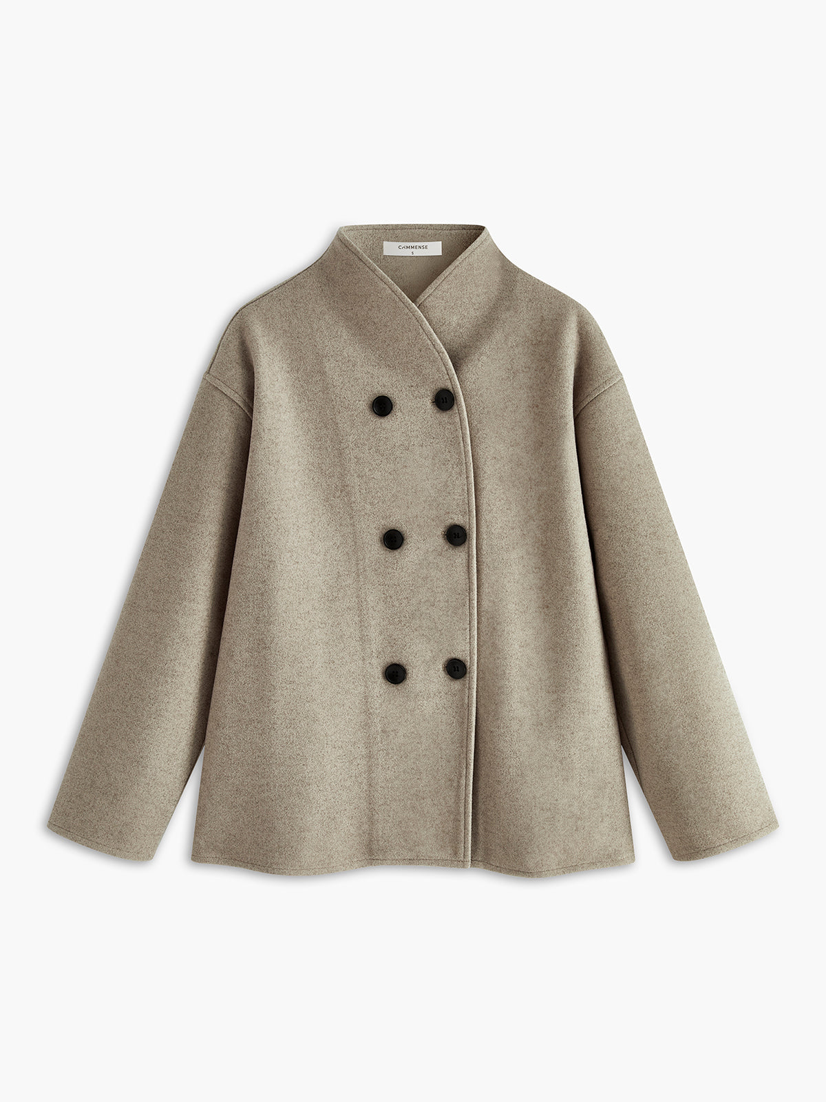 Weite Oversize Jacke mit Knöpfen - IdealeKleiden