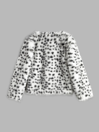 Kunstfelljacke Leoparden Muster Weich & Stilvoll - IdealeKleiden