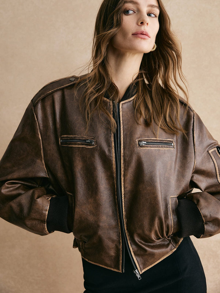 Vintage Bomber Jacket Retro Style Unisex