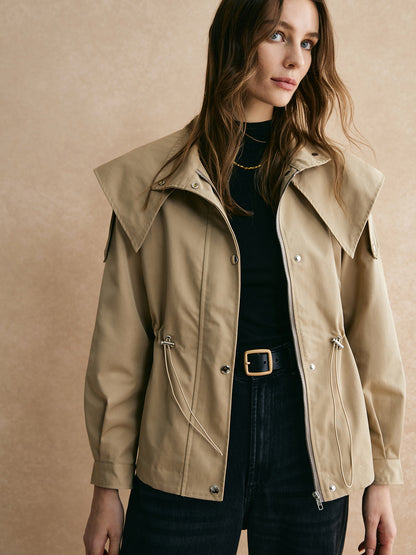 Klassischer Damen-Trenchcoat Elegant Schnitt - IdealeKleiden