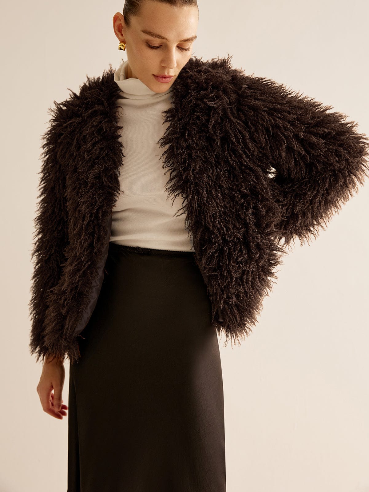 Teddy Fleece Jacket Women Soft Look