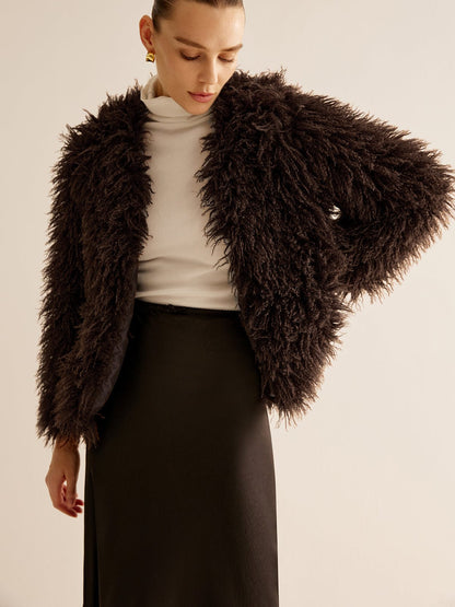 Teddy Fleece Jacket Women Soft Look