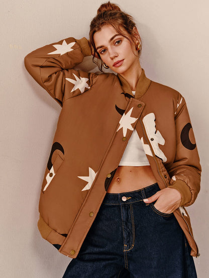 Large Bomber Jacket City Style Modern & Trendy