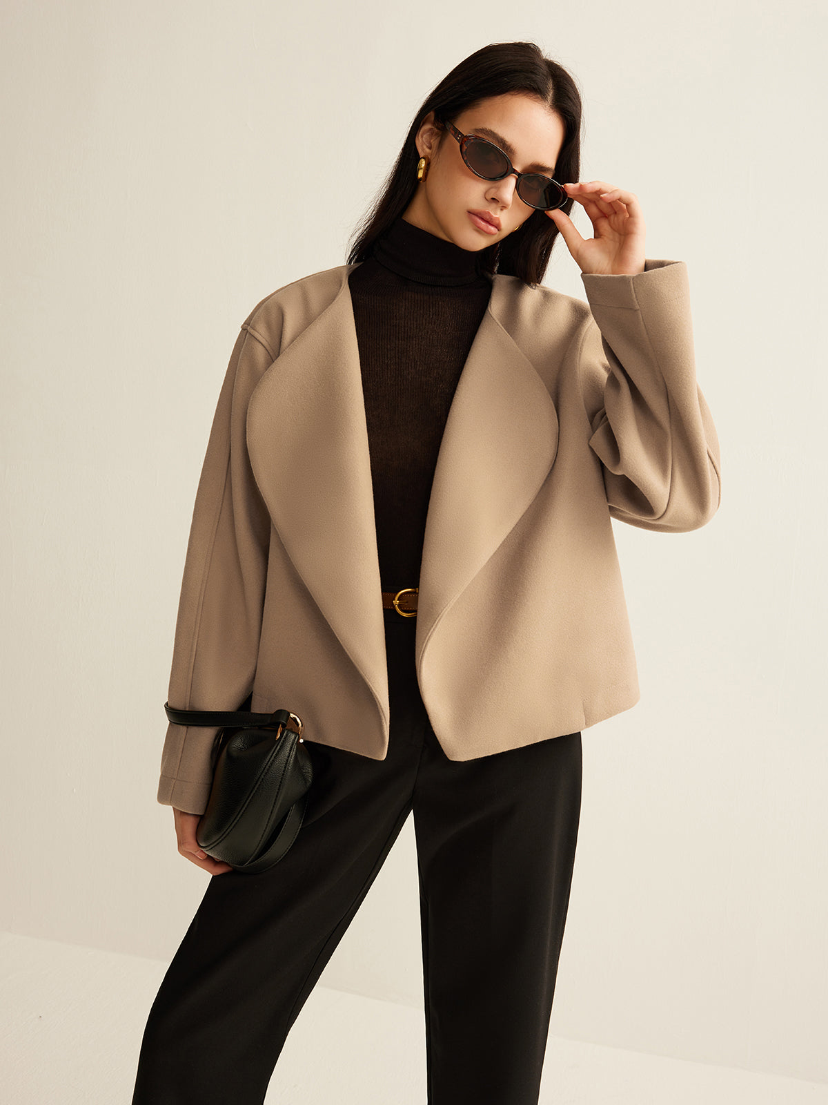 Elegante Damenjacke Revers Style - IdealeKleiden