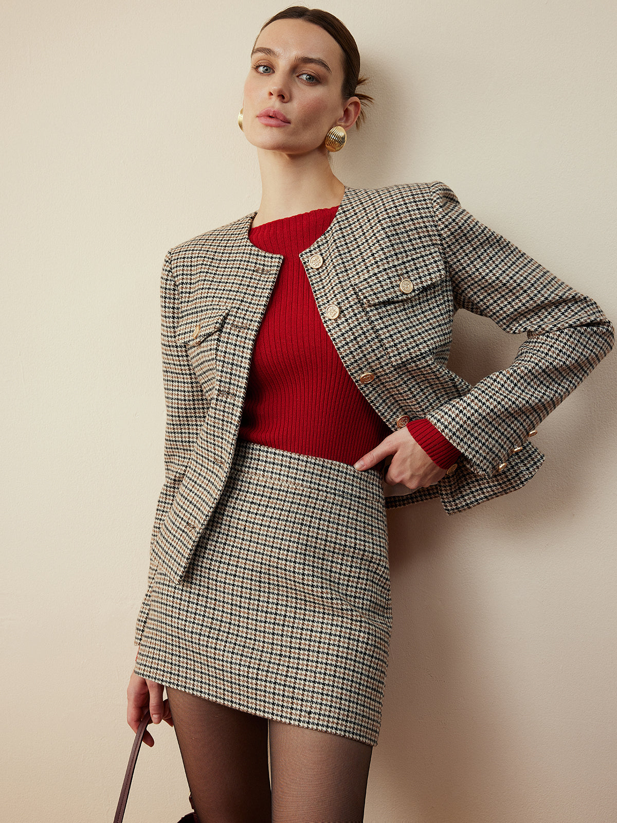 Classic Short Jacket With Buttons