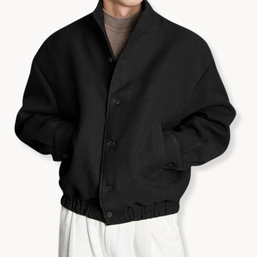 Herren Jacke Modern Schick Stehkragen - IdealeKleiden
