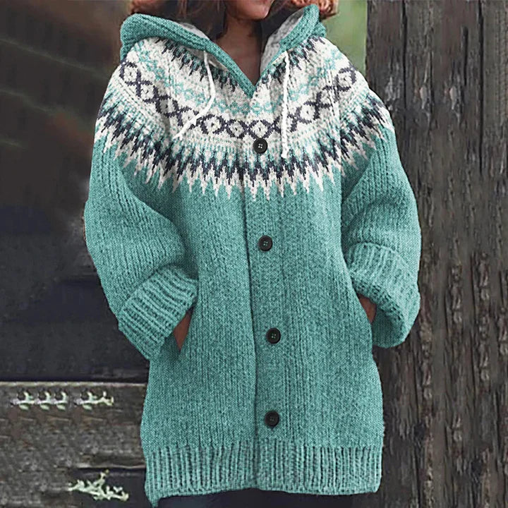 Women's Cardigan Button Closure Elegant Design