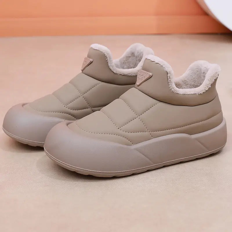 Women's Warm Winter Boots, Ankle Boots with Plush Lining