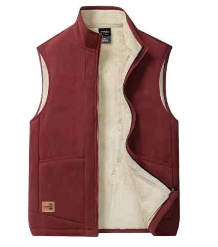 Men's Vest Warm Winter Lined
