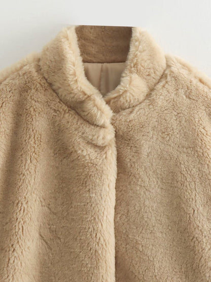 Teddybär Jacke Damen Warm Winter - IdealeKleiden
