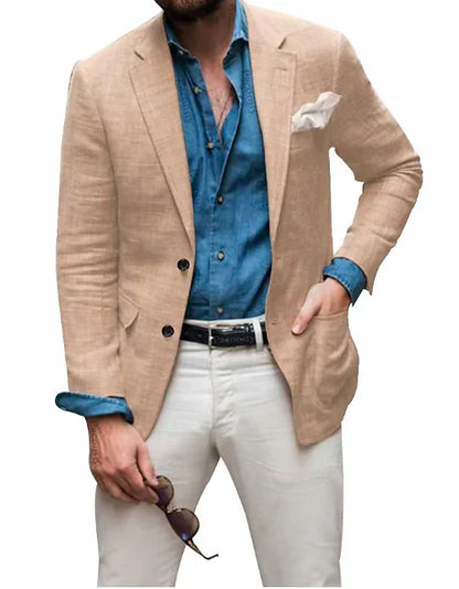 Men's Linen Blazer Elegant Wedding
