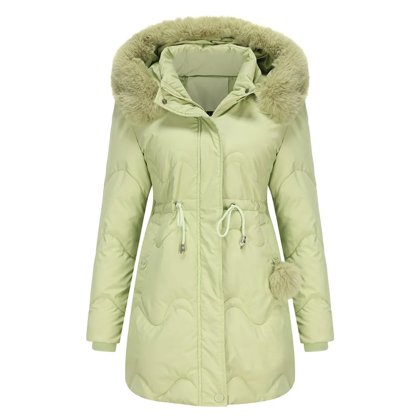 Women's Fluffy Collar Winter Coat