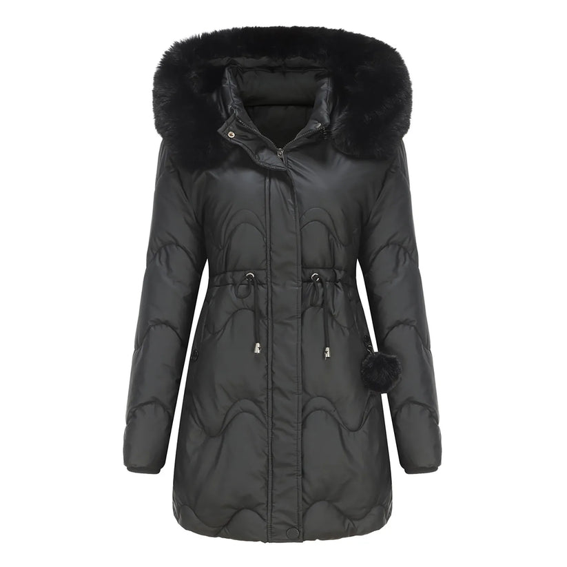 Women's Fluffy Collar Winter Coat