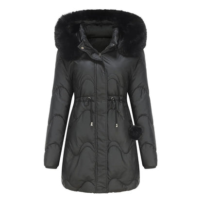 Women's Fluffy Collar Winter Coat