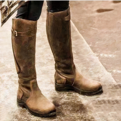 Women's Elegant Black Waterproof Boots