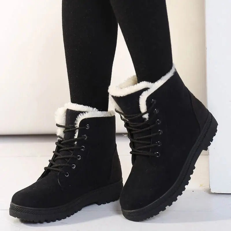 Women's Winter Boots Lace-up Snow Boot