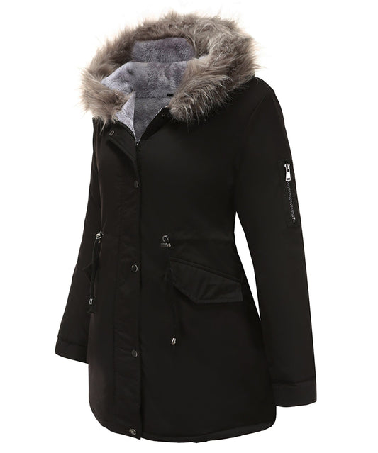 Warme Winterjacke Damen Mantel - IdealeKleiden
