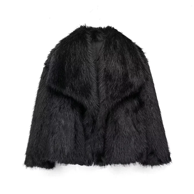 Stylish Women's Winter Jacket Faux Fur Coat