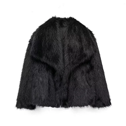 Stylish Women's Winter Jacket Faux Fur Coat